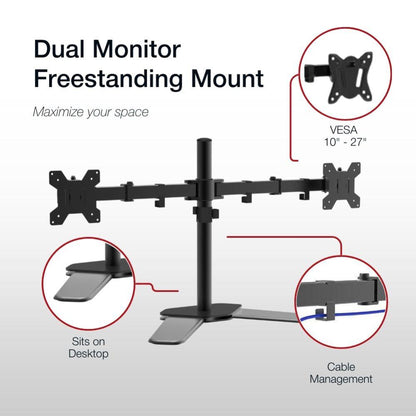Shintaro Dual Monitor Adjustable Desk - Monitors - Mounts - Image 4