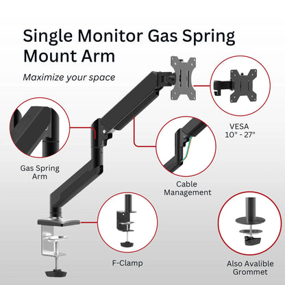 Shintaro Single Monitor Mount 32" - Monitors - Mounts - Image 2