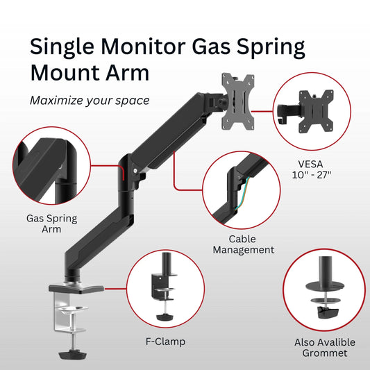 Shintaro Single Monitor Mount 32" - Monitors - Mounts - Image 2
