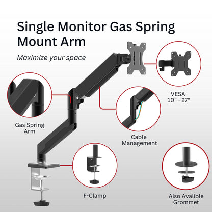 Shintaro Single Monitor Mount 32" - Monitors - Mounts - Image 2