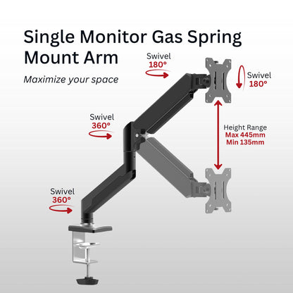 Shintaro Single Monitor Mount 32" - Monitors - Mounts - Image 3