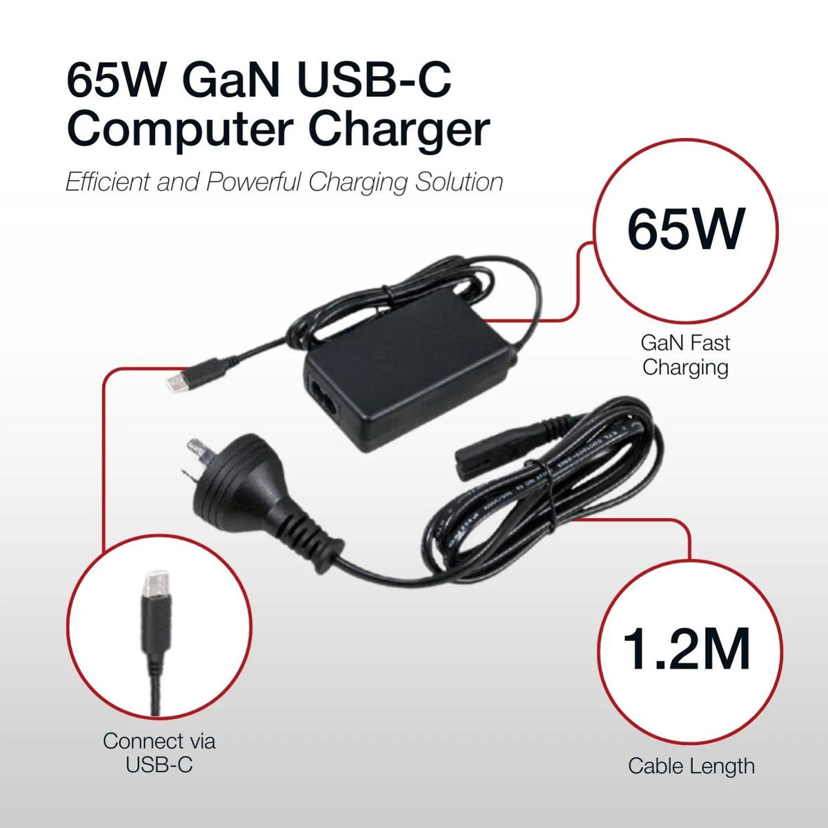 Shintaro 65W GaN USB-C Notebook Charger - Notebook Accessories - Image 3