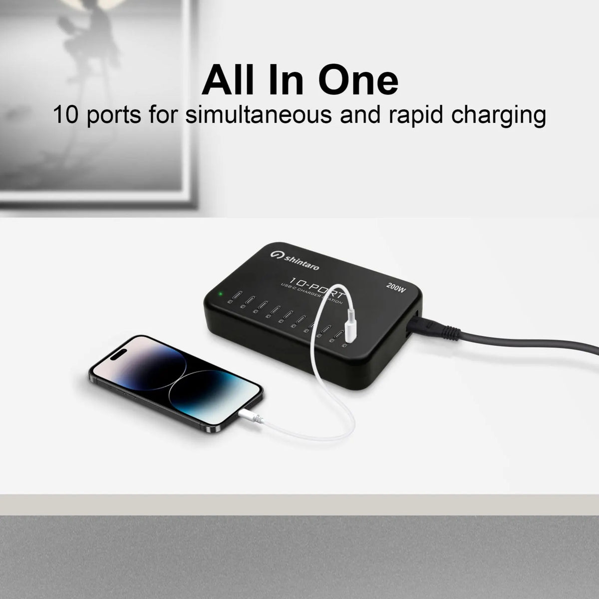 Shintaro 200W 10-Port USB-C GaN Charger - Highlighted Products - Image 4