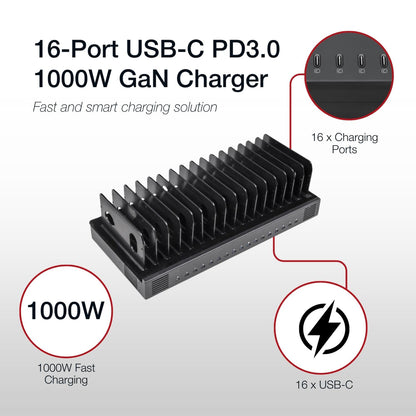 Shintaro 16-Port USB-C 1000W Charger - Tablet Accessories - Image 4