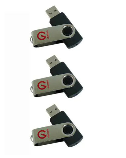 Shintaro 16GB Rotating USB 2.0 Pocket Disk - 3 Pack - USB Pocket Drive - Image 2