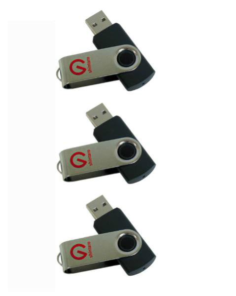 Shintaro 16GB Rotating Pocket Disk 3 Pk - USB Pocket Drive - Image 2