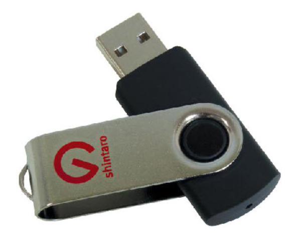 Shintaro 64GB Rotating Pocket Disk - USB Pocket Drive