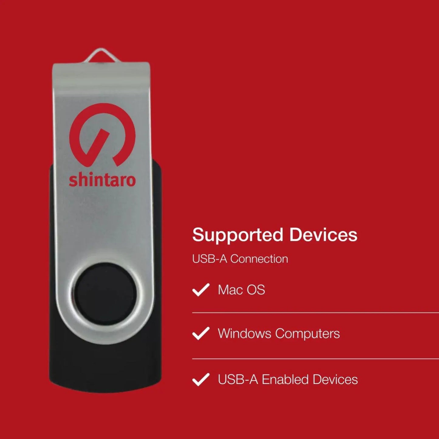 Shintaro 8GB USB 2.0 Rotating Pocket Disk - 3 Pack - USB Pocket Drive - Image 4