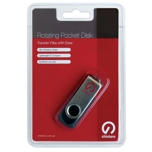 Shintaro 8GB Rotating Pocket Disk - USB Pocket Drive