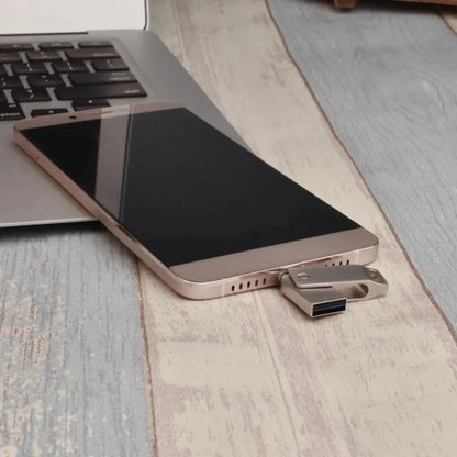Shintaro 128GB USB-C & USB-A Pocket Disk - USB Pocket Drive - Image 4