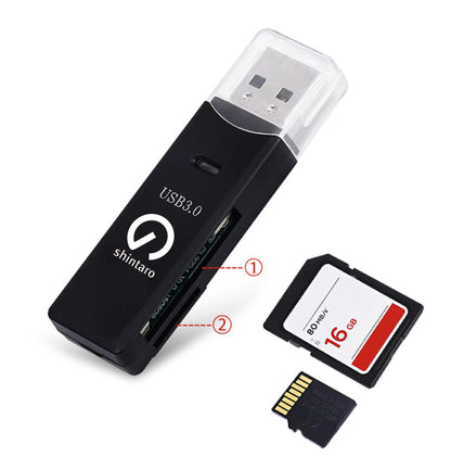 Shintaro USB-A SD Card Reader - Multi Card Readers