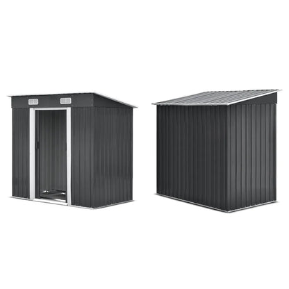 Giantz Garden Shed 1.94x1.21M w/Metal Base Sheds Outdoor Storage Tool Steel House Sliding Door - Image 3
