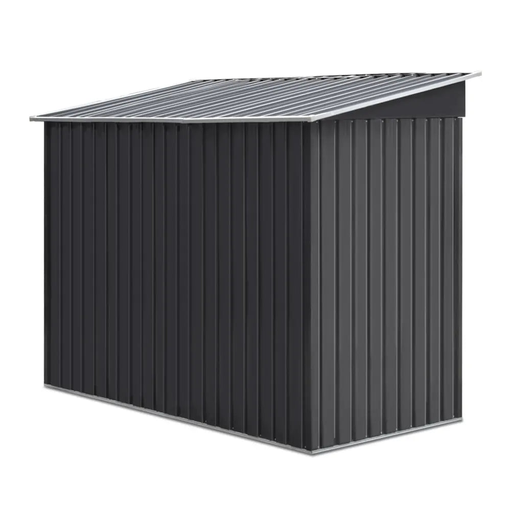 Giantz Garden Shed 2.38x1.31M Sheds Outdoor Storage Tool Metal Workshop Shelter Sliding Door - Image 4