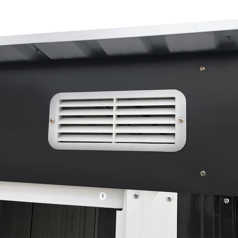Giantz Garden Shed 2.38x1.31M Sheds Outdoor Storage Tool Metal Workshop Shelter Sliding Door - Image 5