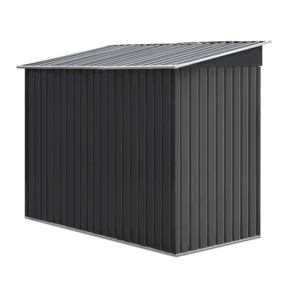 Giantz Garden Shed 2.38x1.31M w/Metal Base Sheds Outdoor Storage Tool Workshop Sliding Door - Image 4