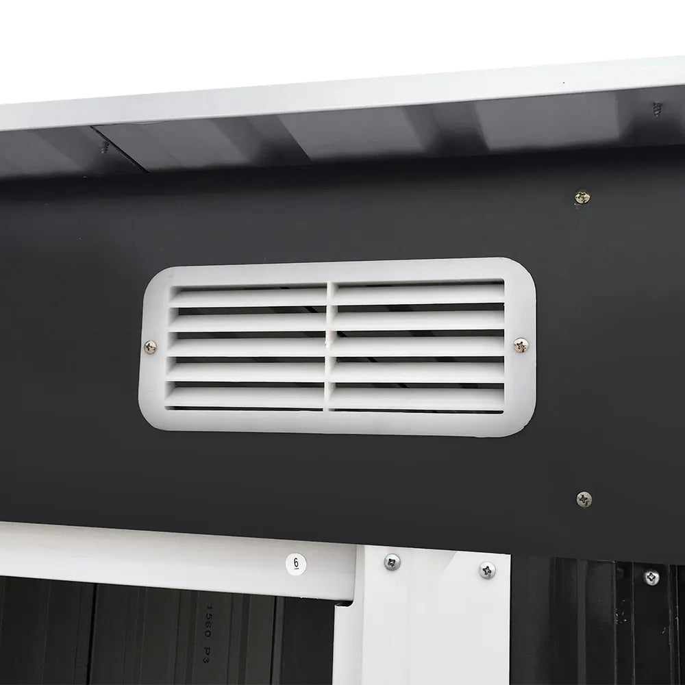 Giantz Garden Shed 2.38x1.31M w/Metal Base Sheds Outdoor Storage Tool Workshop Sliding Door - Image 5
