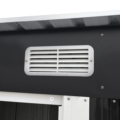 Giantz Garden Shed 2.38x1.31M w/Metal Base Sheds Outdoor Storage Tool Workshop Sliding Door - Image 5