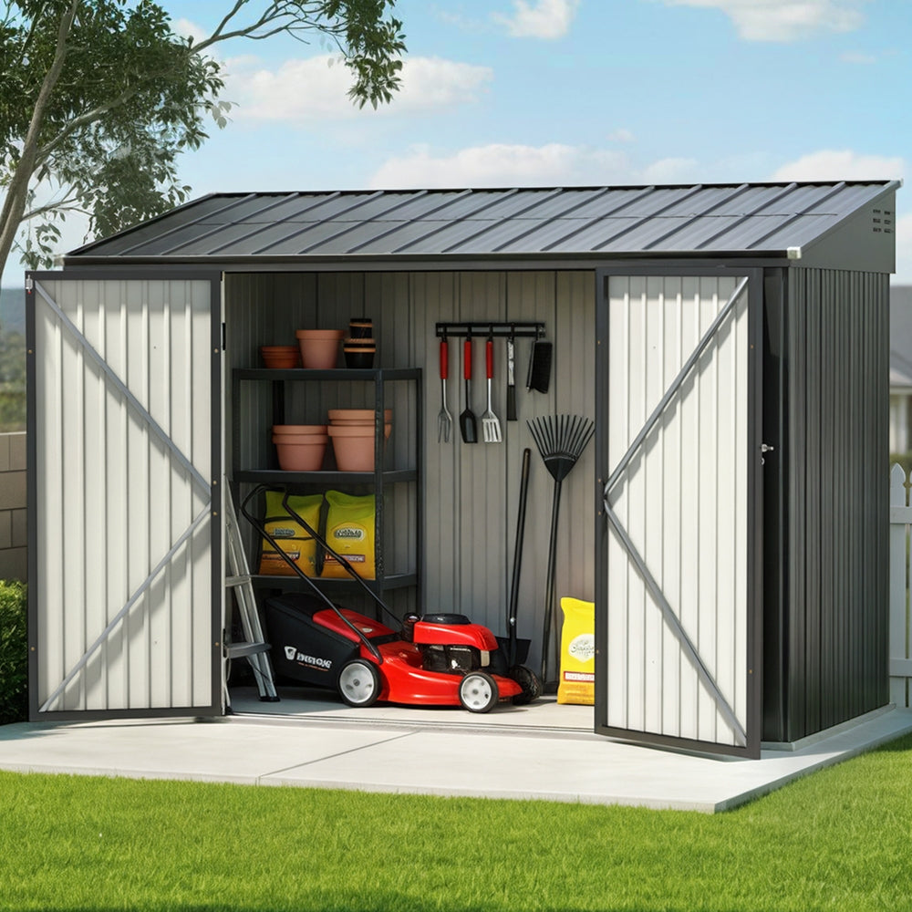 Giantz Garden Shed Galvanised Steel 3.05x1.5M Outdoor Storage Shed Workshop House Shelter - Image 7