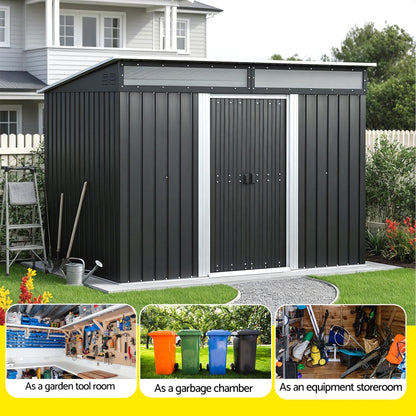 Giantz Garden Shed Outdoor Storage 2.60x1.95M Tool Sheds Workshop House Shelter - Image 4