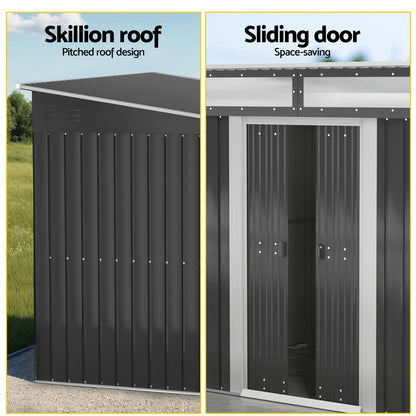 Giantz Garden Shed Outdoor Storage 2.60x1.95M Tool Sheds Workshop House Shelter - Image 6
