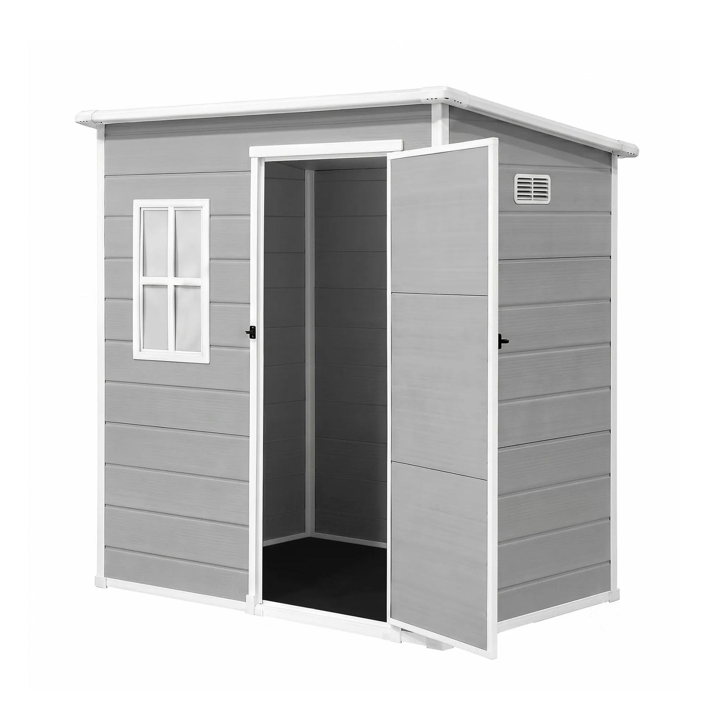 Giantz Garden Shed Outdoor Storage Box 1.87x1.28M Resin Tool Shed Backyard Grey - Image 2