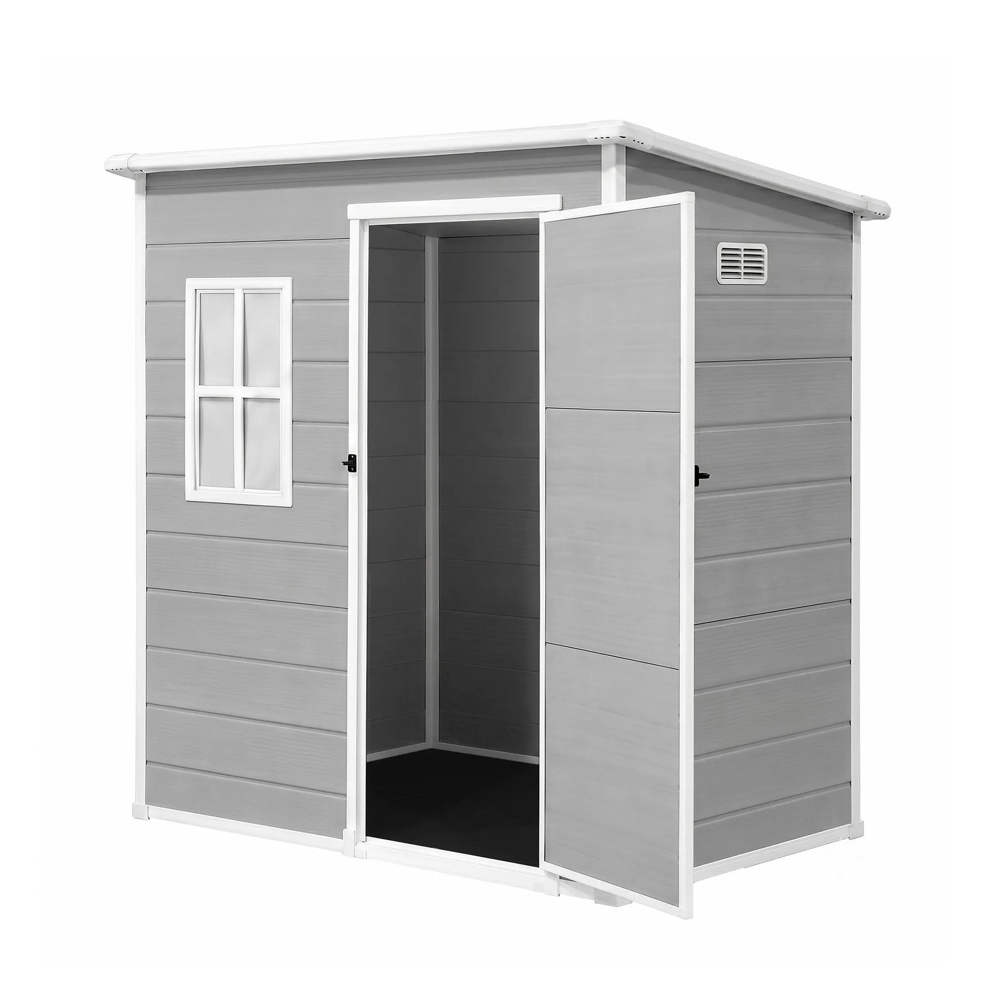 Giantz Garden Shed Outdoor Storage Box 1.87x1.28M Resin Tool Shed Backyard Grey - Image 2