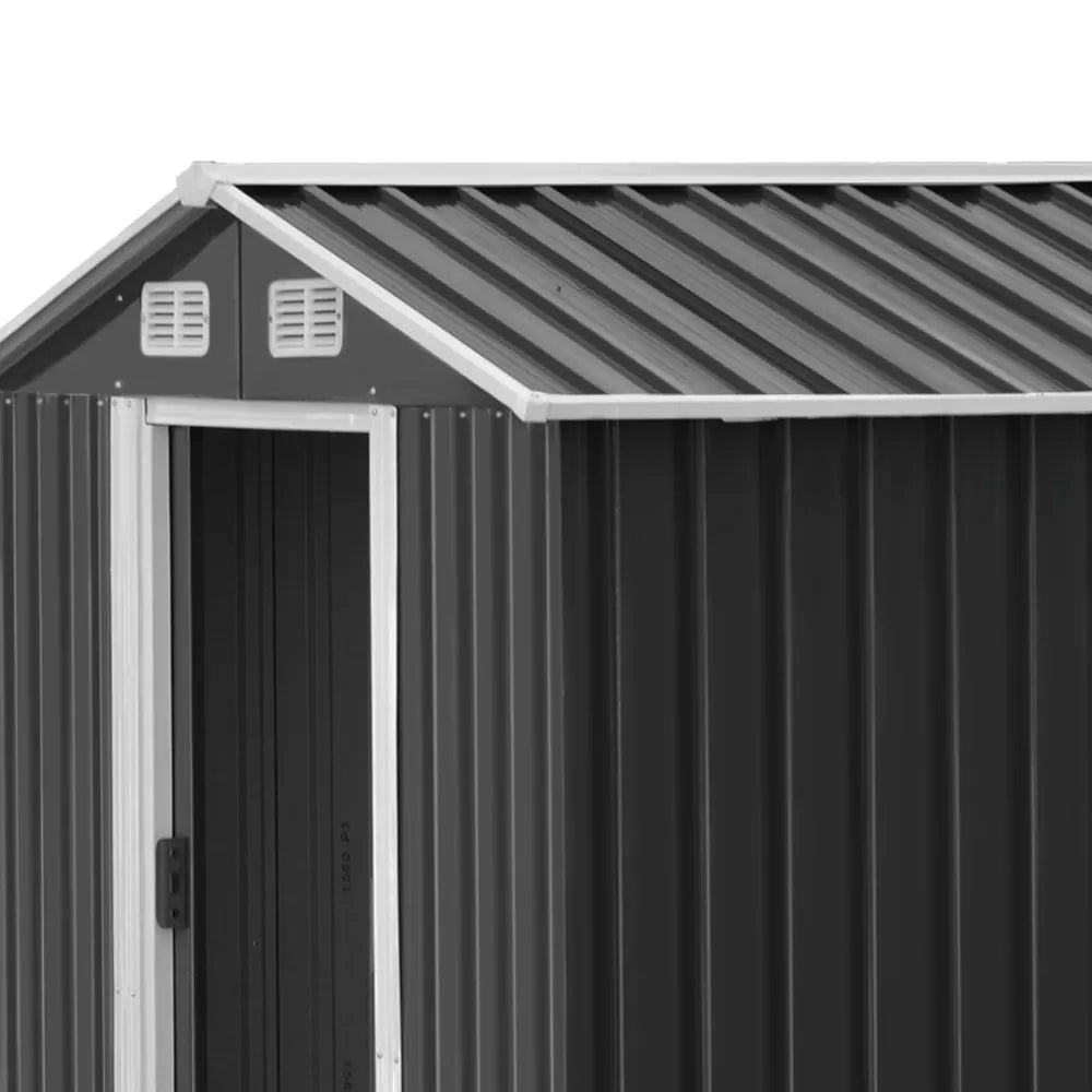 Giantz Garden Shed 2.58x3.14M w/Metal Base Sheds Outdoor Storage Workshop Shelter Sliding Door - Image 5