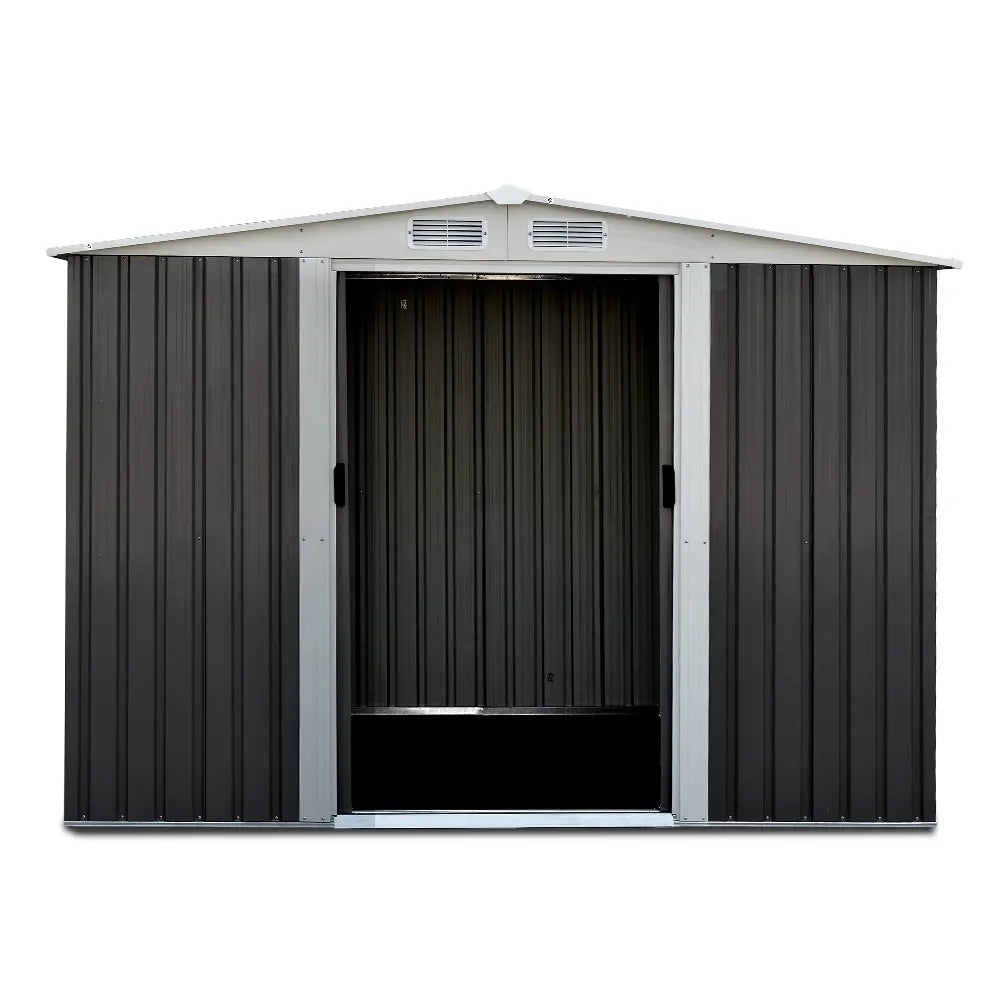 Giantz Garden Shed 2.58x2.07M Sheds Outdoor Storage Workshop Metal Shelter Sliding Door - Image 3