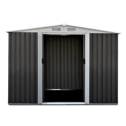 Giantz Garden Shed 2.58x2.07M Sheds Outdoor Storage Workshop Metal Shelter Sliding Door - Image 3
