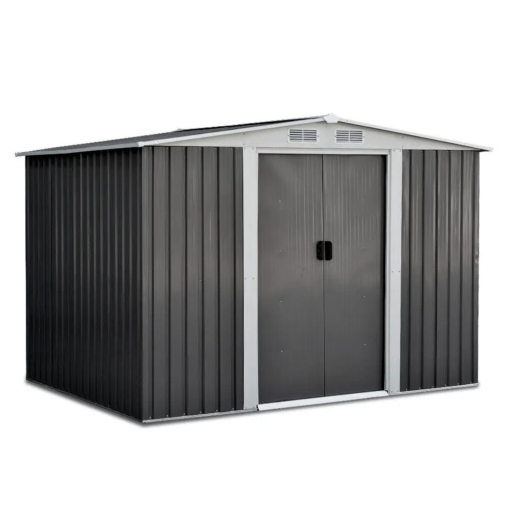 Giantz Garden Shed 2.58x2.07M Sheds Outdoor Storage Workshop Metal Shelter Sliding Door - Image 8