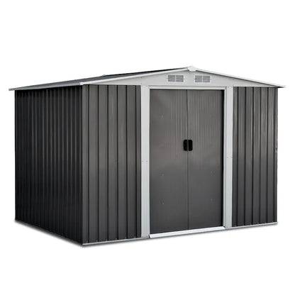 Giantz Garden Shed 2.58x2.07M Sheds Outdoor Storage Workshop Metal Shelter Sliding Door - Image 8