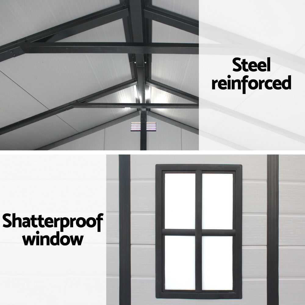 Giantz Garden Shed Sheds Outdoor Storage 2.15x2.14M Tool Workshop House Shelter - Image 6