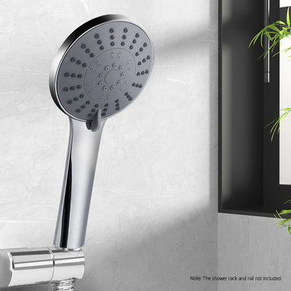 Handheld Shower Head 4.5" High Pressure 5 Modes Poweful Round Chrome - Image 5