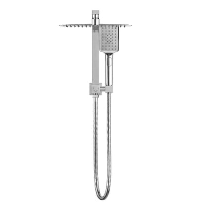 12" Rain Shower Head Set with 3-Mode Handheld Brass High Pressure WELS Chrome - Image 4