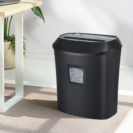 Devanti Electric Paper Shredder for Home Office 10 A4 Paper Sheet Cross-Cut Paper