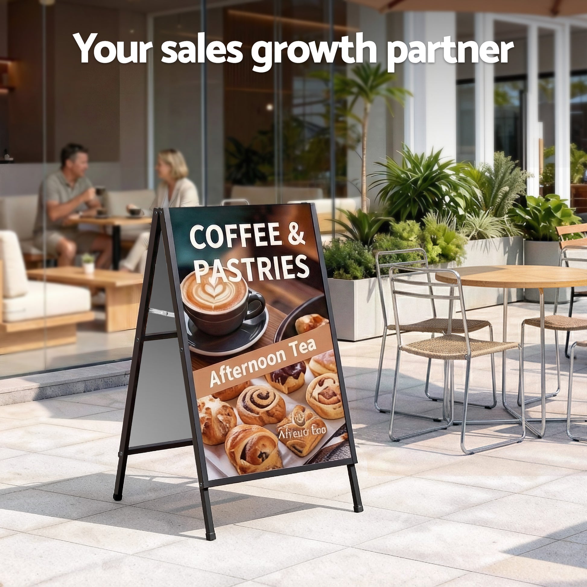 A1 Frame Sign Stand Double Sided Poster Display Board Outdoor Advertising 60x90cm - Image 4