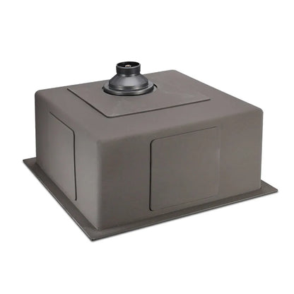 Cefito Kitchen Sink 44X44CM Stainless Steel Basin Single Bowl Black - Image 4