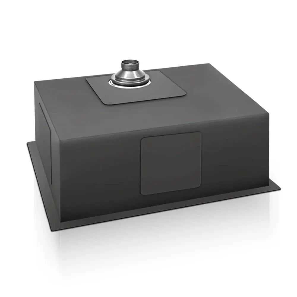 Cefito Kitchen Sink 70X45CM Stainless Steel Basin Single Bowl Black - Image 4