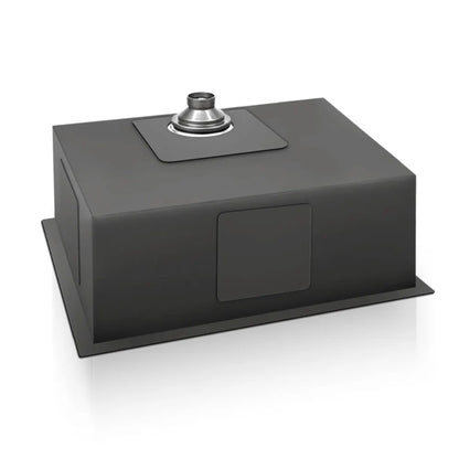 Cefito Kitchen Sink 70X45CM Stainless Steel Basin Single Bowl Black - Image 4