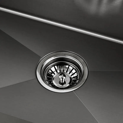 Cefito Kitchen Sink 70X45CM Stainless Steel Basin Single Bowl Black - Image 5