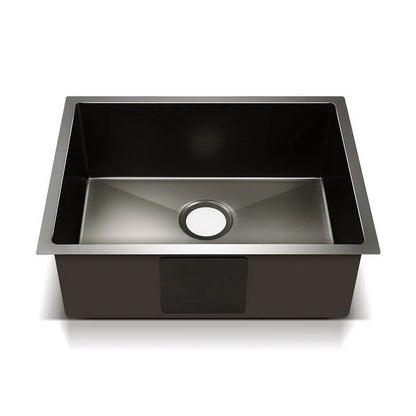 Cefito Kitchen Sink 60X45CM Stainless Steel Basin Single Bowl Black - Image 3