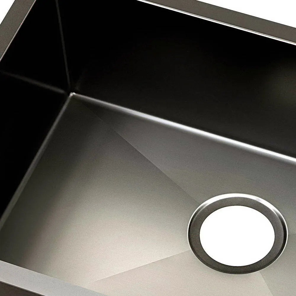 Cefito Kitchen Sink 60X45CM Stainless Steel Basin Single Bowl Black - Image 5