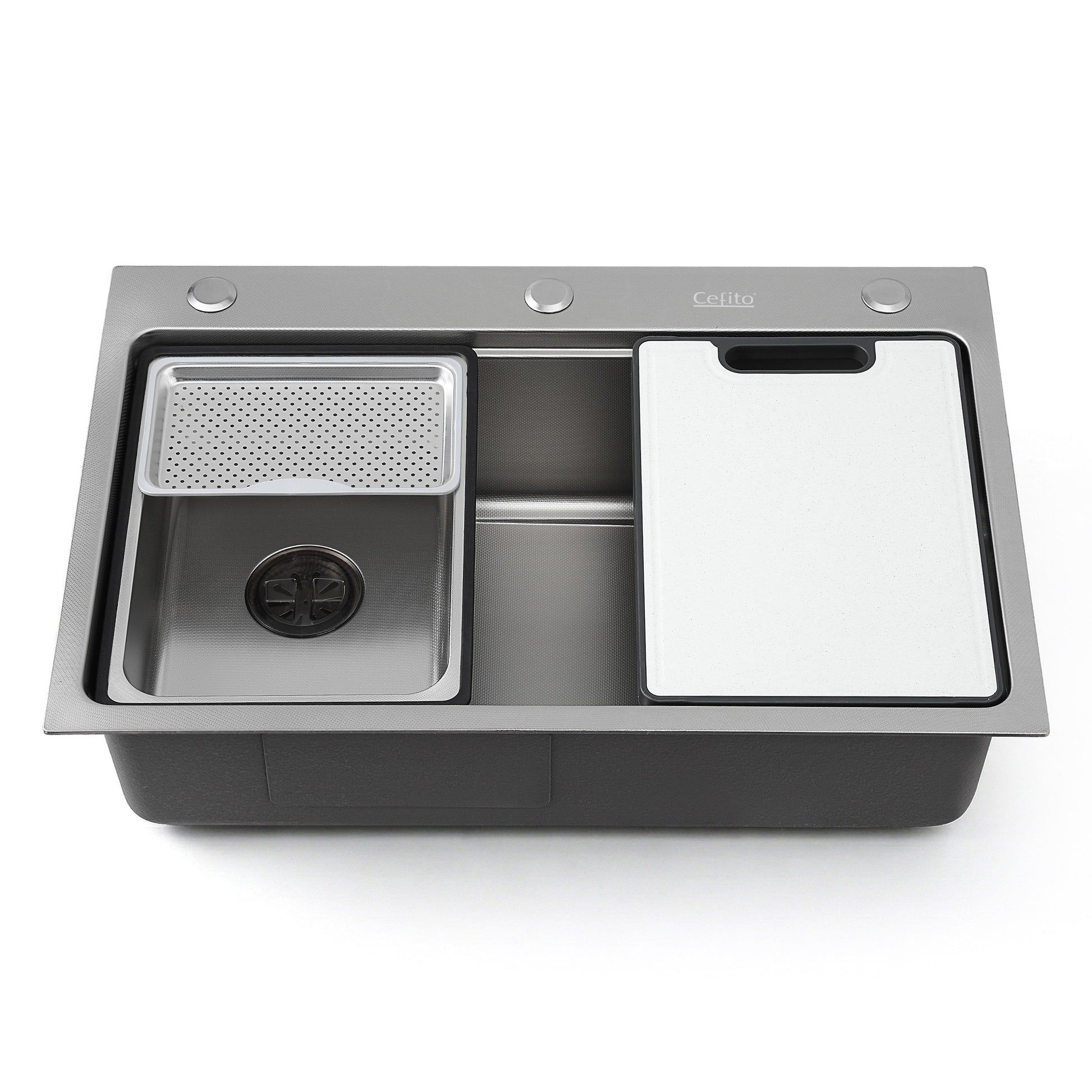 Cefito Kitchen Sink 304 Stainless Steel Bar Sink Millet Grain Water Basin Sink - Image 3