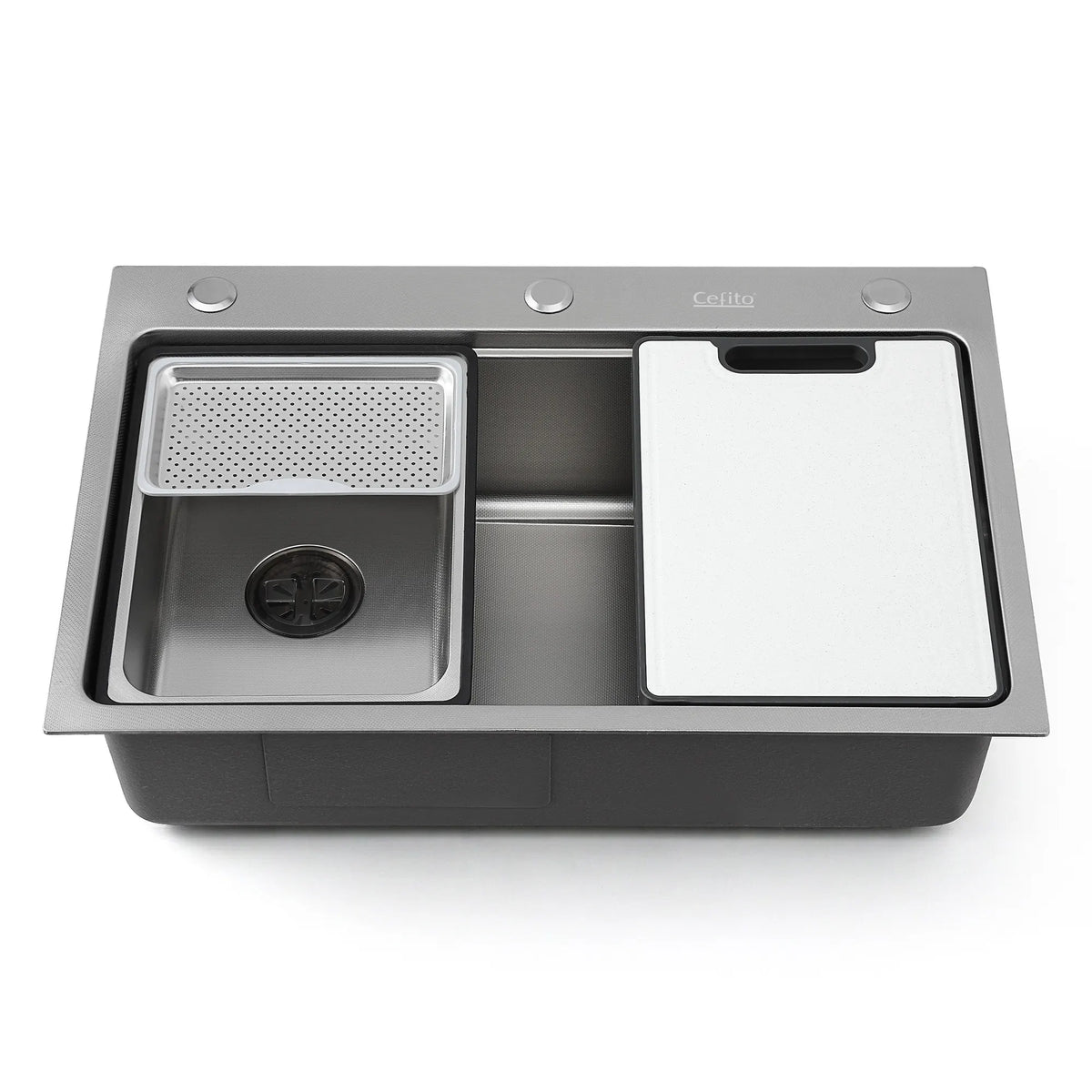 Cefito Kitchen Sink 304 Stainless Steel Bar Sink Millet Grain Water Basin Sink - Image 3