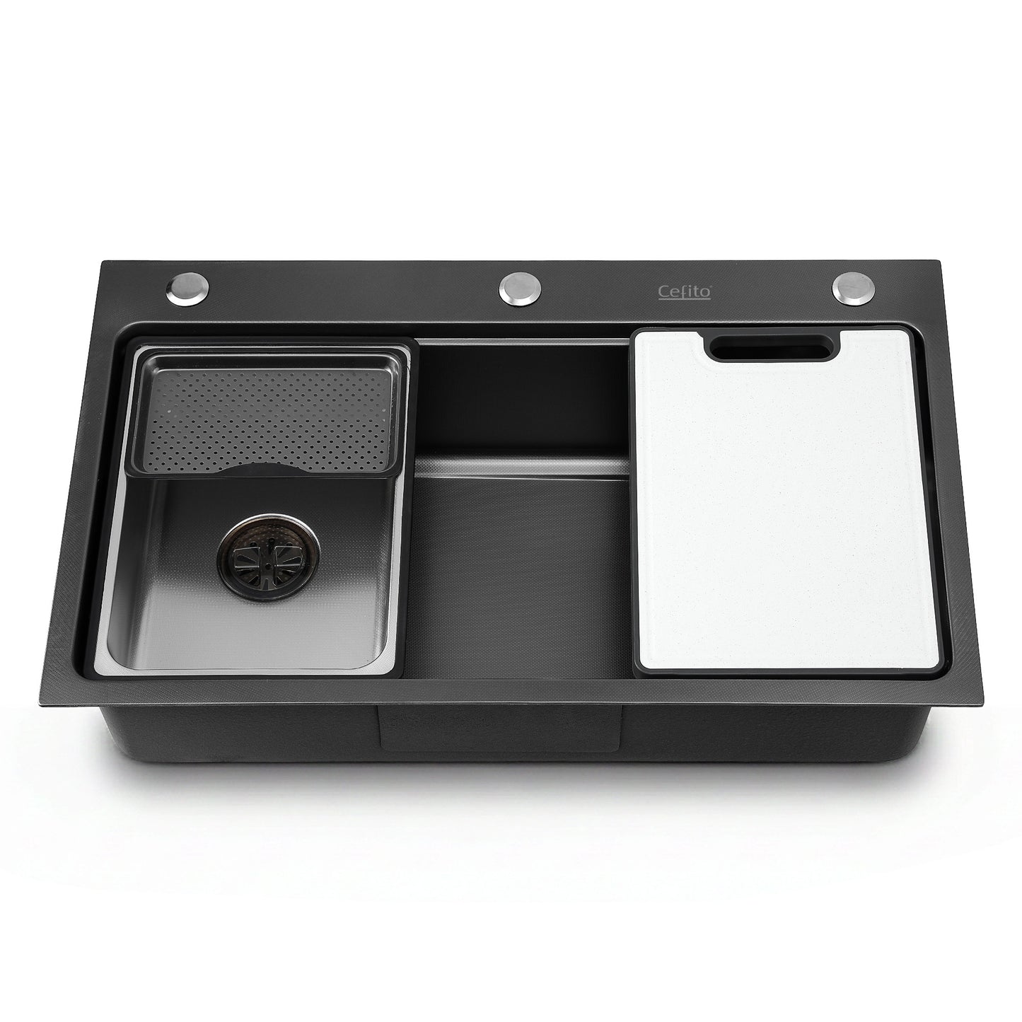 Cefito Kitchen Sink 304 Stainless Steel Bar Sink Millet Grain Water Basin Sink - Image 3