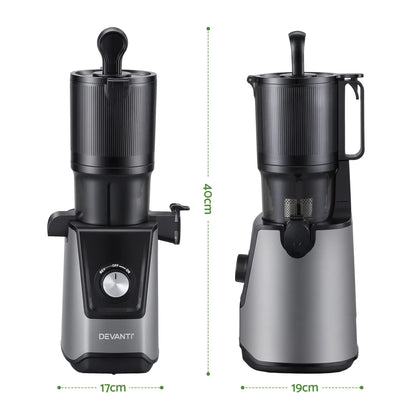 DEVANTI Slow Juicer Cold Press 200W for Fruit Vegetable Juice - Image 2