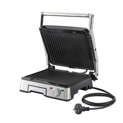 Devanti 2000W 3-in-1 Panini Press Grill Sandwich Maker 180° Open 4 Slice - Image 9