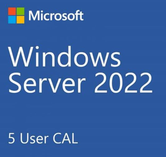 Microsoft Windows Server 2022 Standard New * - 5 Users CAL Pack OEM, Use with SMS-WINSVR22 Produc...