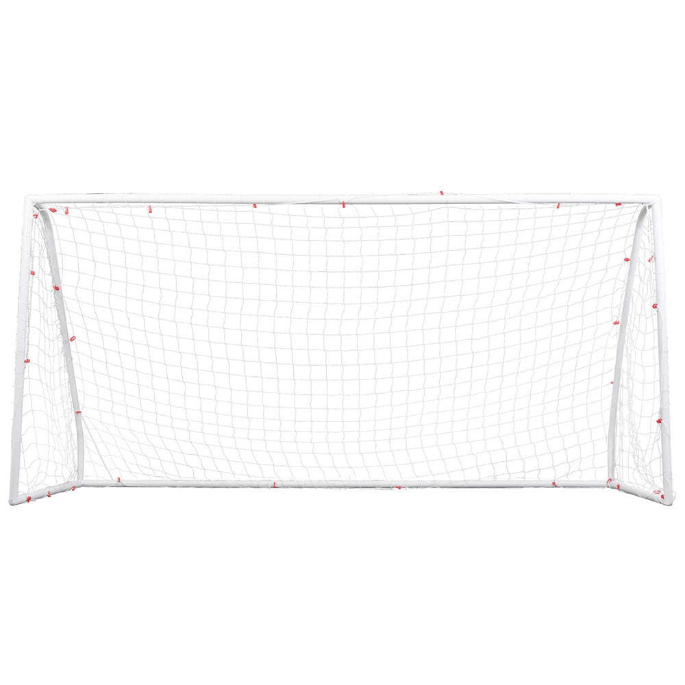 Everfit 12FT Soccer Football Goal Net UPVC Frame with PE Mesh Weatherproof Portable Goals for Backyard Training Competitive Play - Image 3