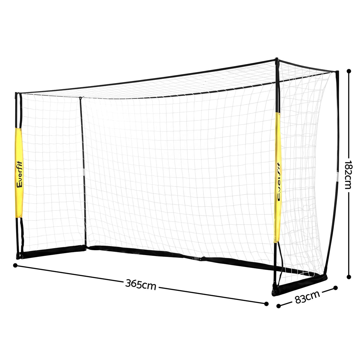Everfit Portable Soccer Goal Net Fibreglass Polyester 12x6ft - Image 3